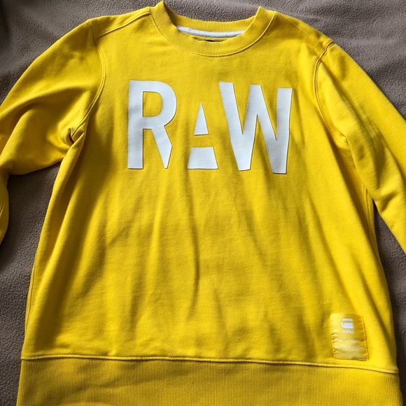 yellow g star hoodie